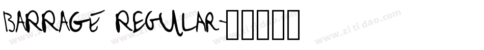 BARRAGE Regular字体转换